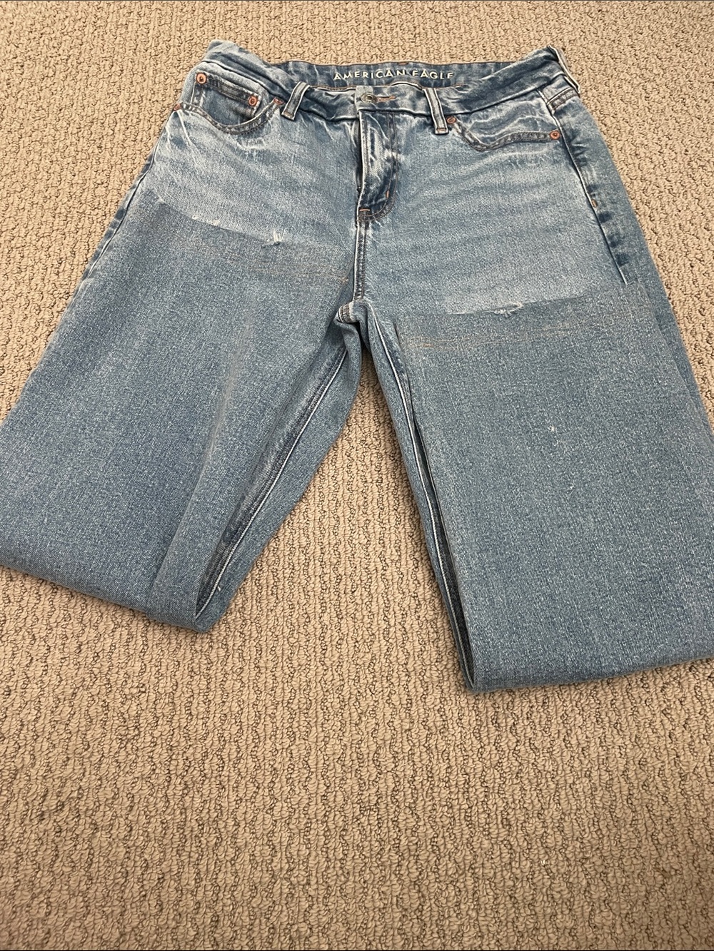 American Eagle Outfitters Light Blue Straight Leg Jeans